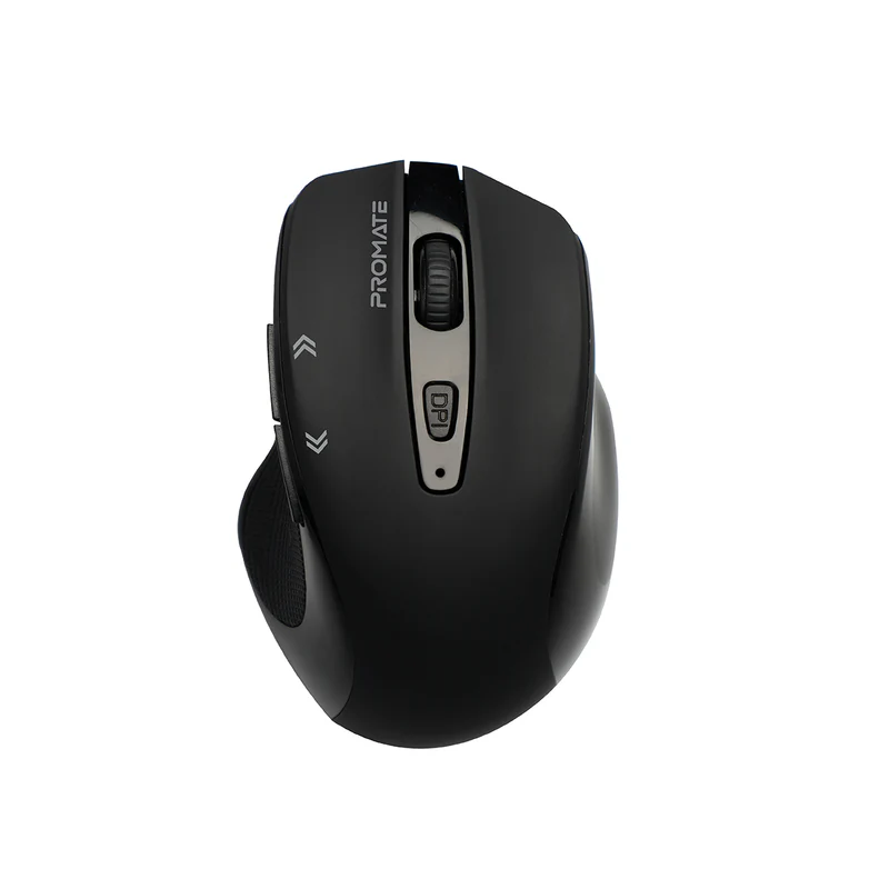 Promate EZGripTM Ergonomic Wireless Cursor Black Mouse