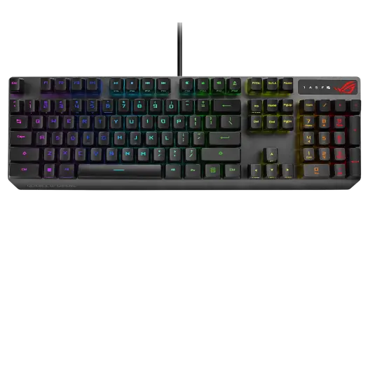 ASUS ROG Strix Scope XA05 RX RX/RD/AR Aura Sync RGB Lighting Gaming OPTICAL Mechanical USB 2.0 Black Keyboard