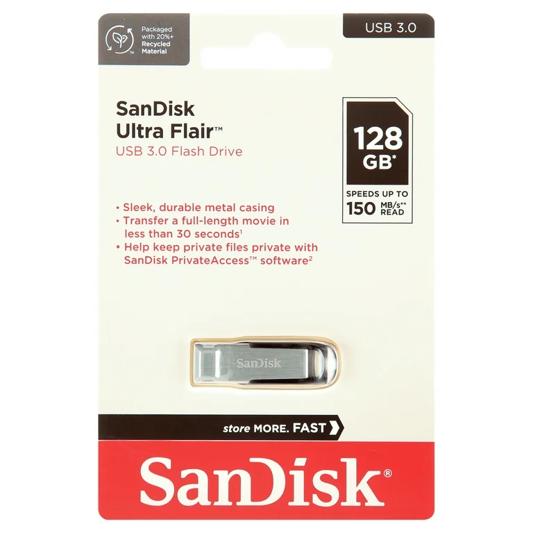 USB FLASH SANDISK ULTRA FLAIR USB3 128G