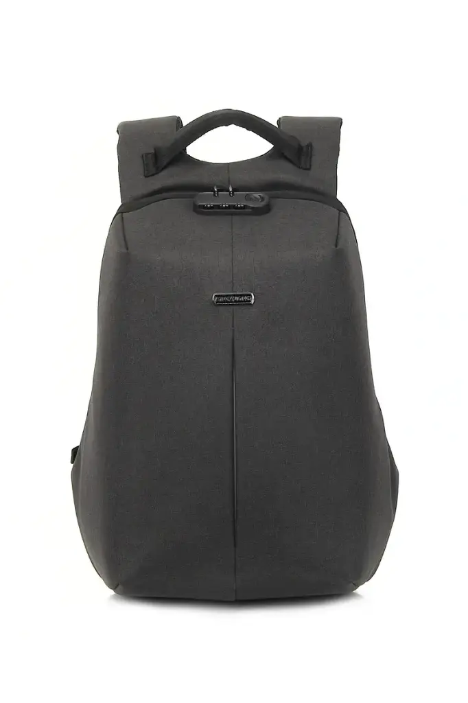 Promate Defender-16 Anti-Theft Backpack for 16 Laptop with Integrated USB Charging Port Black Bag
