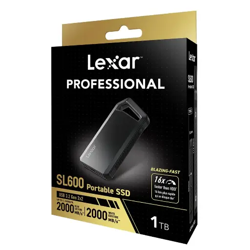Lexar Professional SL600 Portable SD 2.5 USB3.2, Type-C Gen2 XLSL600X512G-RNBNG 512G Box
