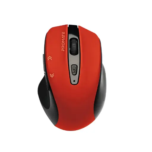 Promate Cursor EZGrip Ergonomic Wireless Cursor Red Mouse