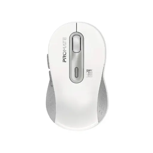 Promate Dual Mode Wireless Optical Mouse with BT &FR Connectivity Ken White Mouse