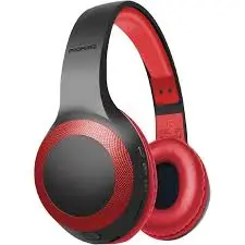Promate LaBoca Deep Bass Over-Ear Wireless Red Headohones