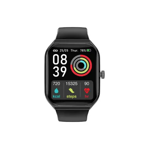 Promate ProWatch-AM19 1.96" Fitness Tracker Smartwatch with BT Calling Black Smartwatch