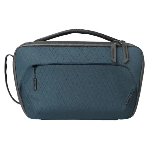 Promate UrbanPouch Versatile Tech Essential Organizer Pouch with Multiple Pockets Blue Bag